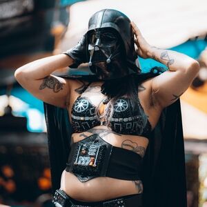 Rhinestoned Darth Vader Set (Mask not included.)